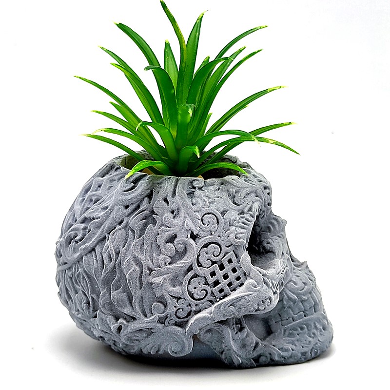 Florist Supply Vases - พรีเมี่ยมประณีต Skull แจกันแม่พิมพ์ซิลิโคน-อเนกประสงค์ DIY คอนกรีตเรซิ่นพลาสเตอร์ดอกไม้หม้อตกแต่งภายในเครื่องมือ