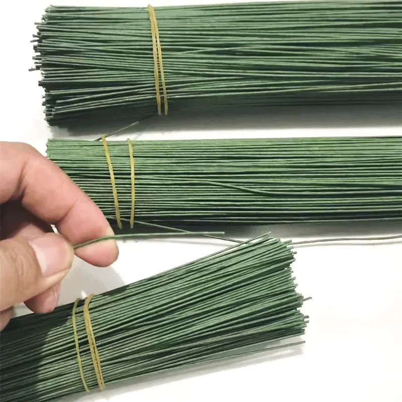 Florist Flower Supply - ลวดจัดดอกไม้ 100 ชิ้น ลวดเหล็กหุ้มกระดาษคุณภาพสูง สำหรับงานฝีมือ DIY