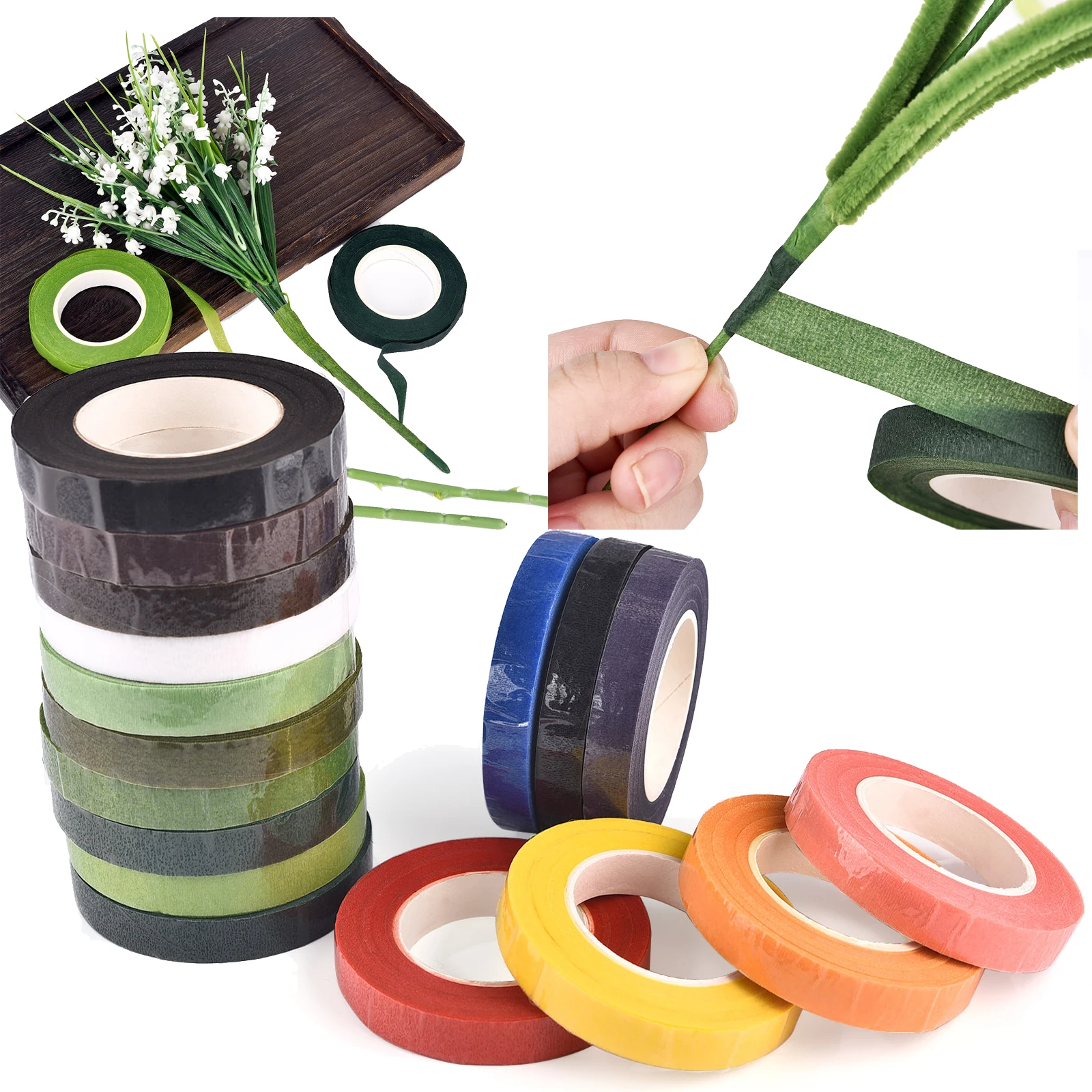 Florist Flower Supply - เทปพันก้านดอกไม้ 30 หลา ขนาด 12 มม.