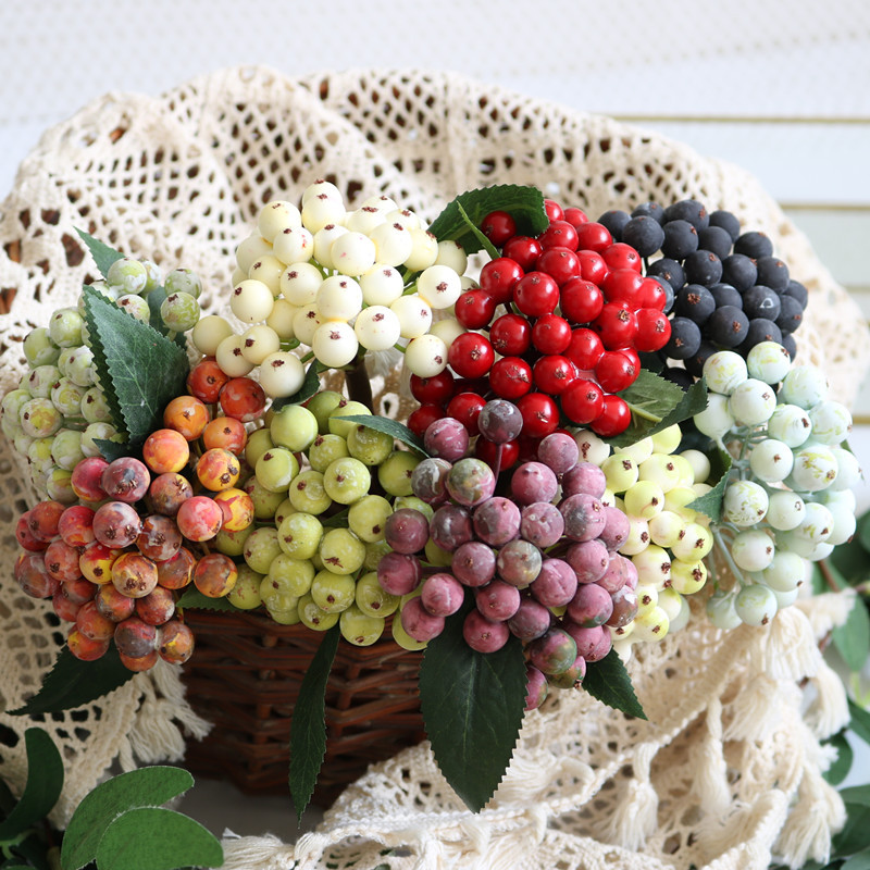 1 ชิ้น ก้านเบอร์รี่ประดิษฐ์พร้ - Florist Supply Bulk บทวิจารณ์และราคา