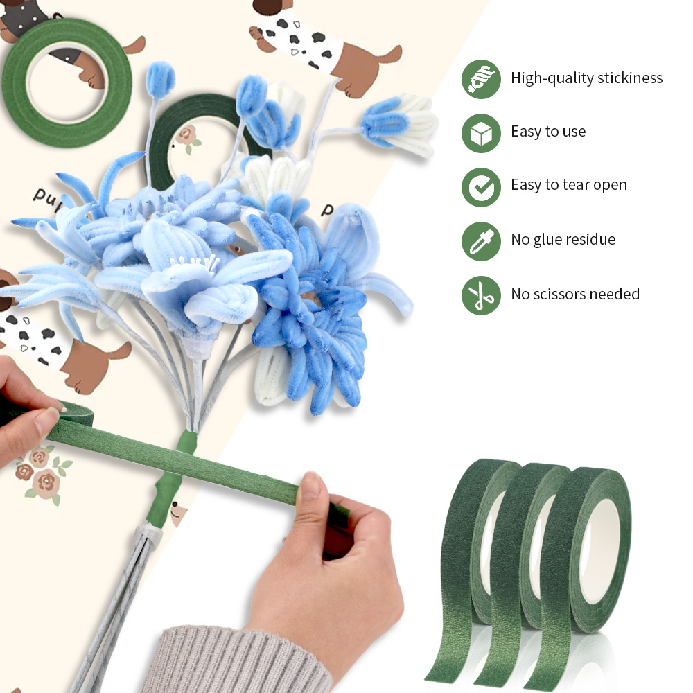 เทปดอกไม้แบบมีกาวในตัว เทปกระด - Florist Flower Supply บทวิจารณ์และราคา